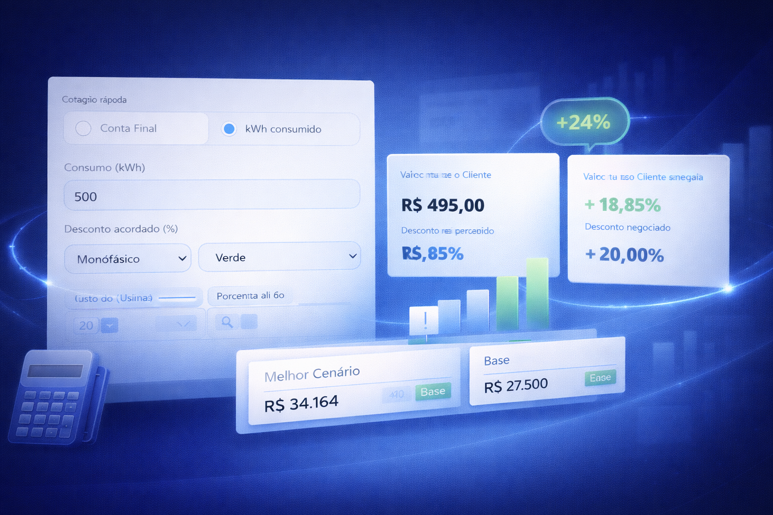 Simulador de custos e rentabilidade